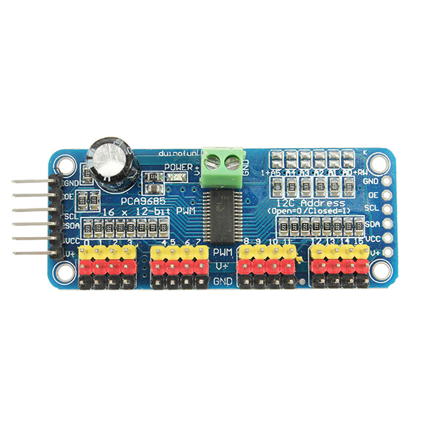 PCA9685 Modulo Driver Servo PWM a 12 bit 16 canali I2C