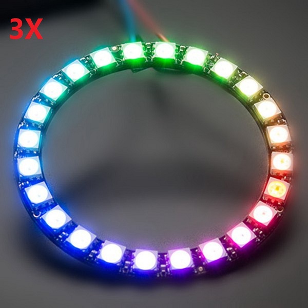 3Pz Anello Led 24 Bit WS2812 5050 RGB