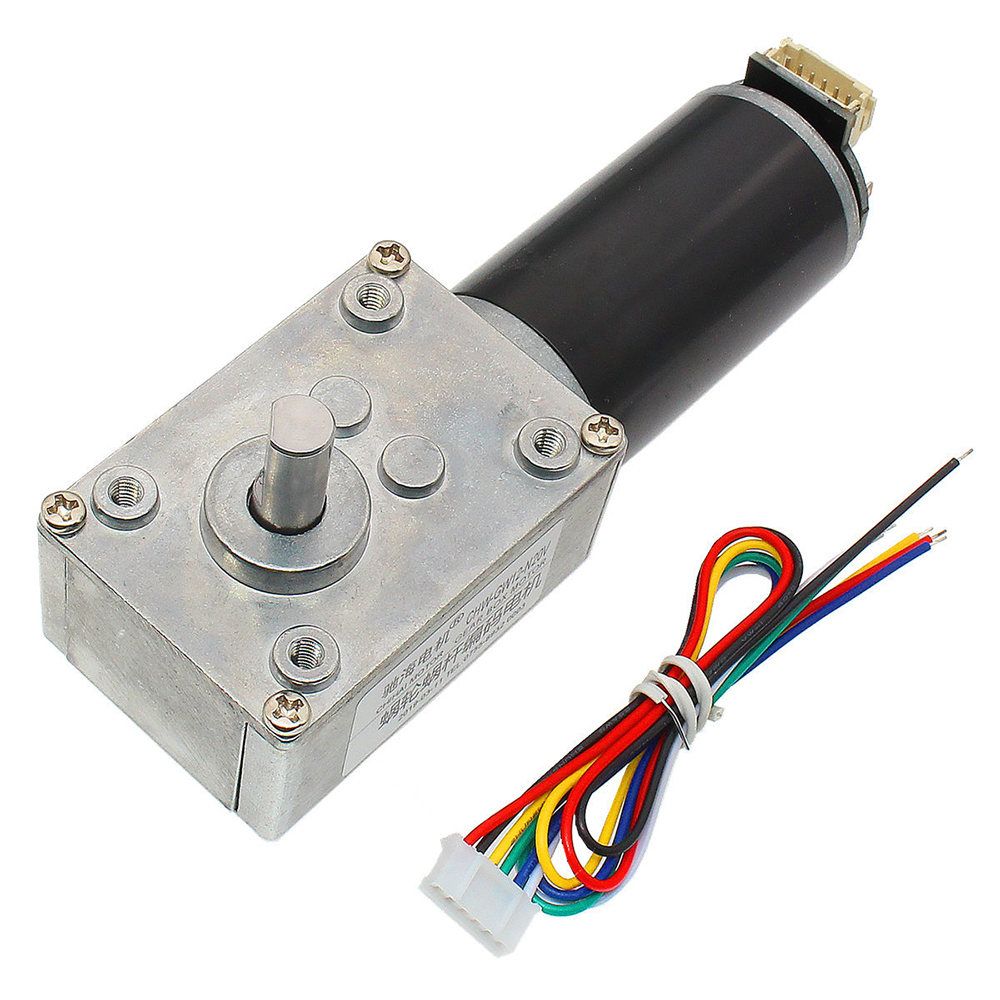 Motore DC 24V con riduttore a vite senza fine
