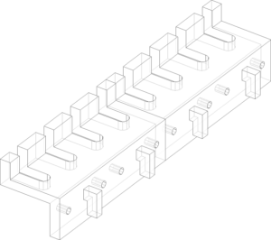 Accessorio per pannello portautensili FIXKIT